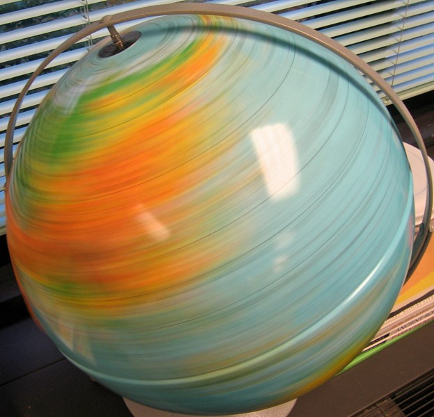 whirling globe