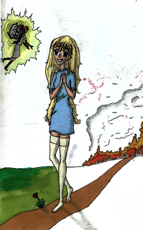 dark fairy and friend partial recoloring with bleed through